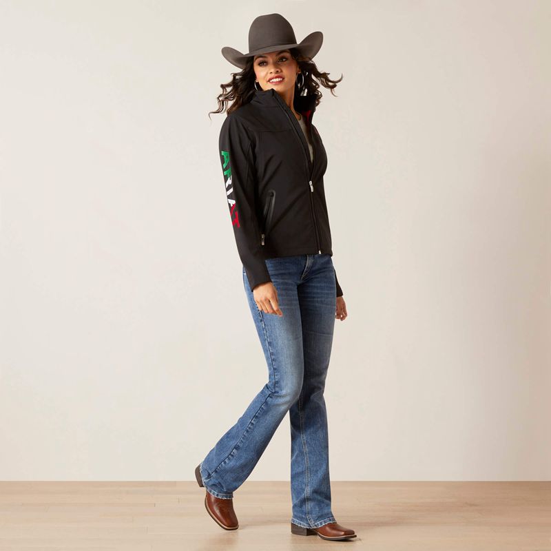 Ariat Classic Team Softshell Brand Jacket Noir Femme | LGK-73802055