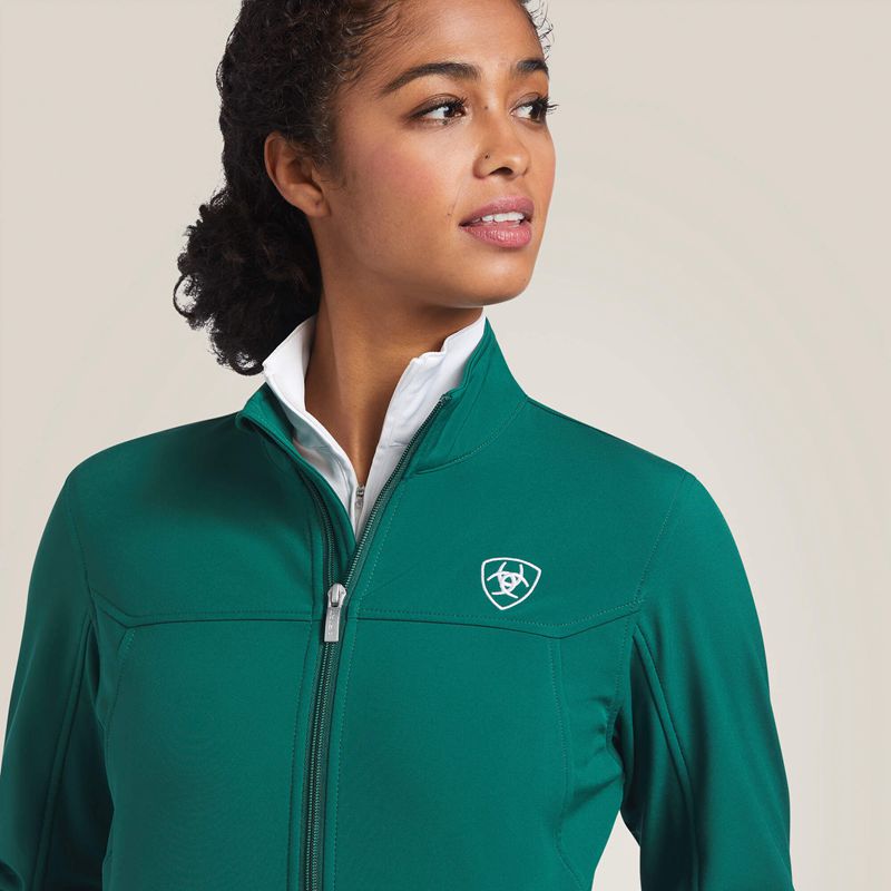 Ariat Classic Team Softshell Mexico Jacket Verde Femme | MUV-63034236