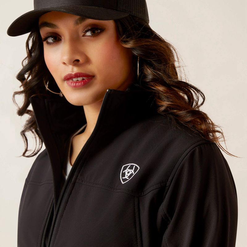 Ariat Classic Team Softshell Mexico Jacket Noir Femme | LBO-33056386