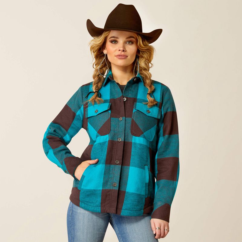 Ariat Buffalo Plaid Shirt Jacket Buffalo Print Femme | SMH-22829890