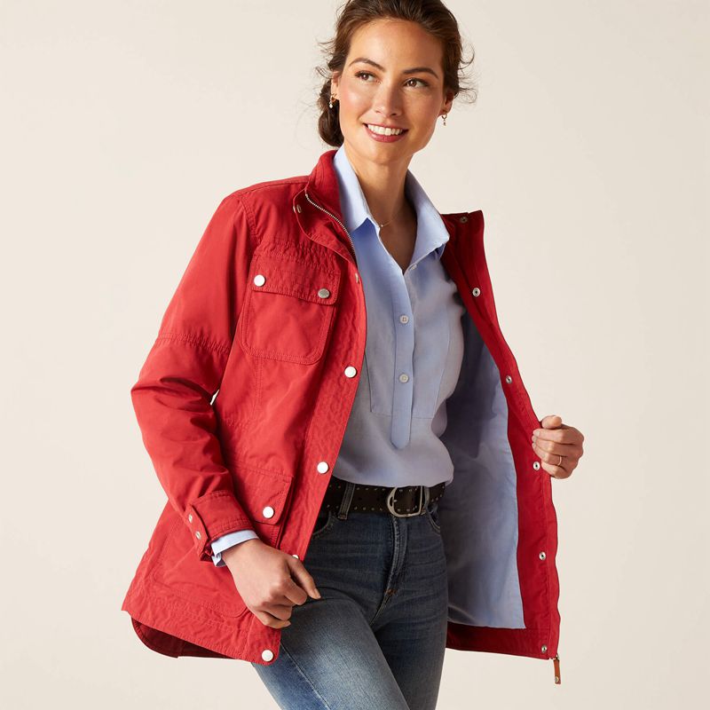 Ariat Calumet Field Jacket Rouge Femme | NBA-98094711