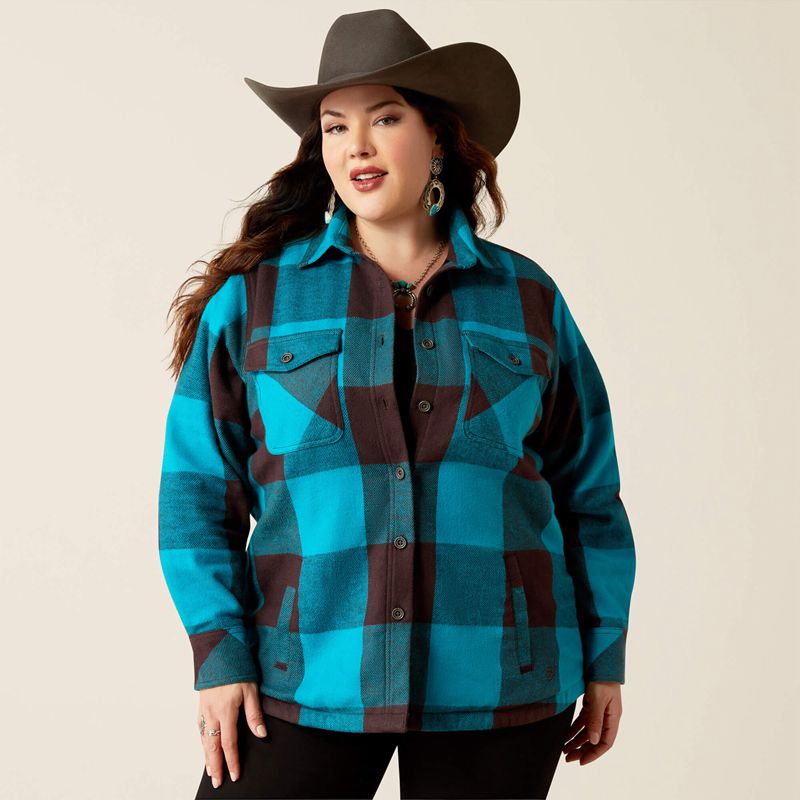 Ariat Buffalo Plaid Shirt Jacket Buffalo Print Femme | SMH-22829890