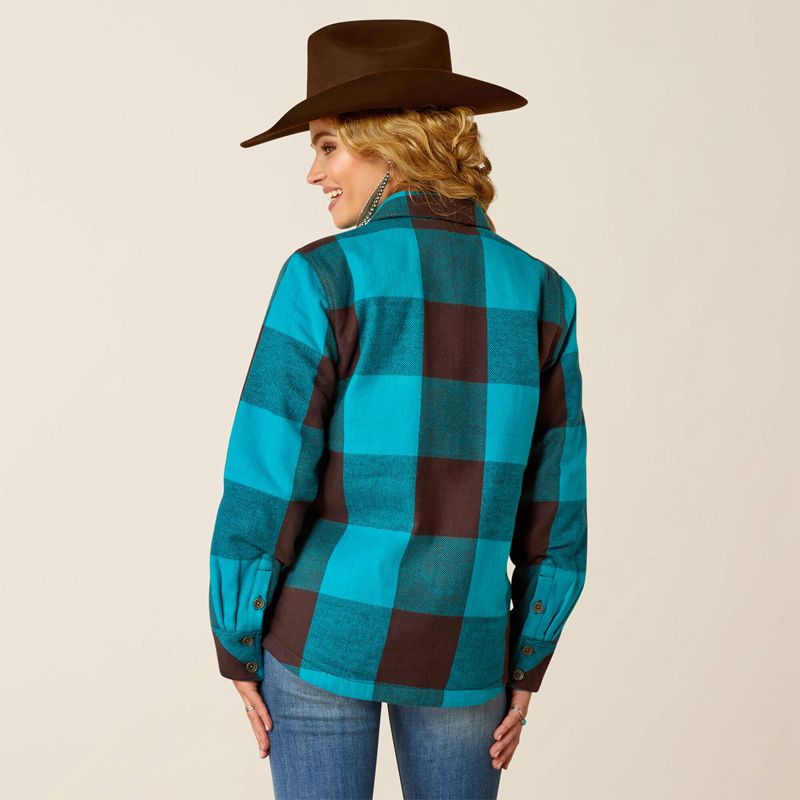 Ariat Buffalo Plaid Shirt Jacket Buffalo Print Femme | SMH-22829890