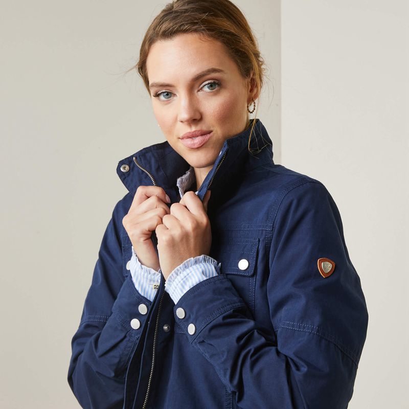 Ariat Calumet Field Jacket Bleu Marine Femme | NME-72530424