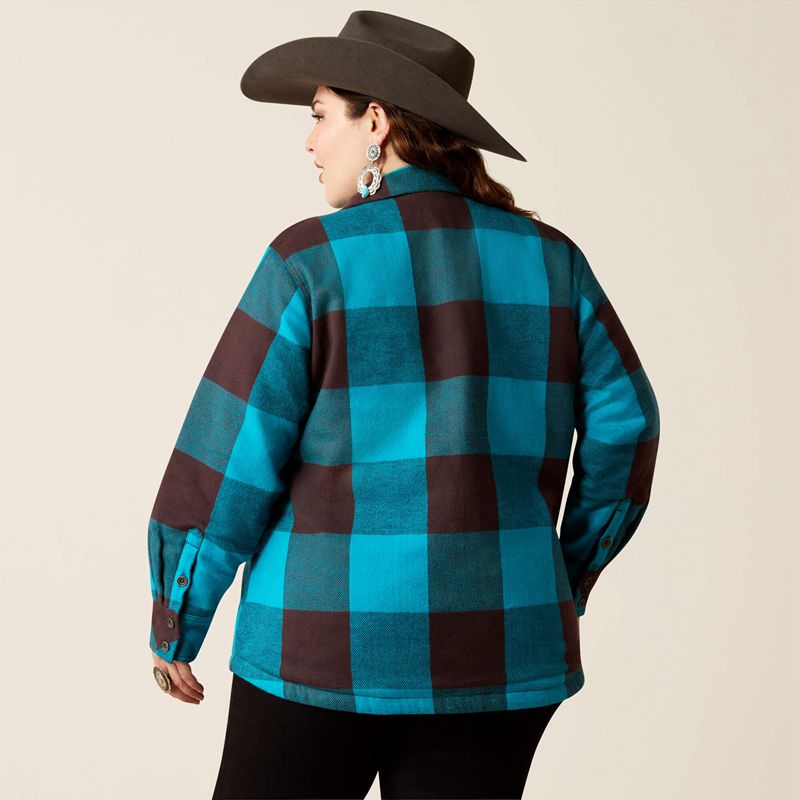 Ariat Buffalo Plaid Shirt Jacket Buffalo Print Femme | SMH-22829890