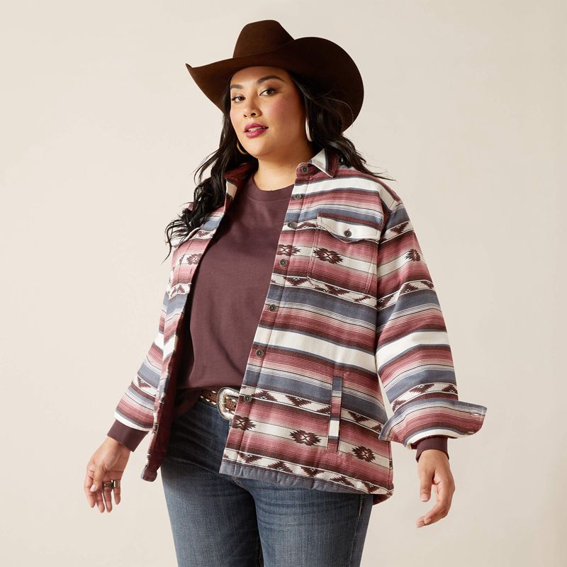 Ariat Buffalo Plaid Shirt Jacket Serape Femme | SAS-85500740