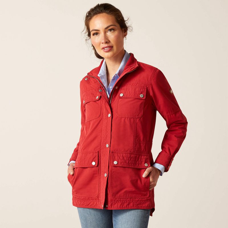 Ariat Calumet Field Jacket Rouge Femme | NBA-98094711