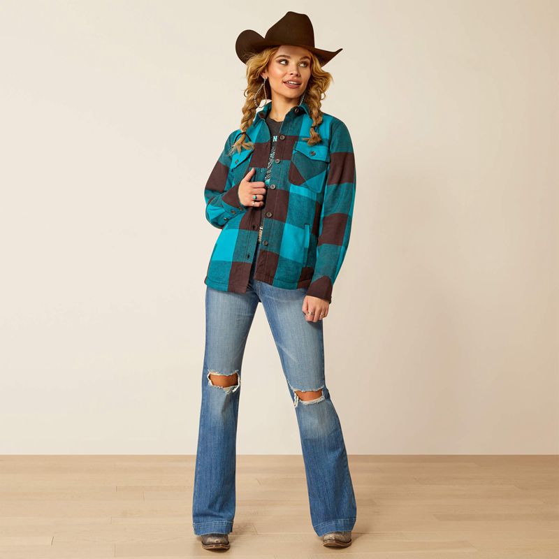 Ariat Buffalo Plaid Shirt Jacket Buffalo Print Femme | SMH-22829890