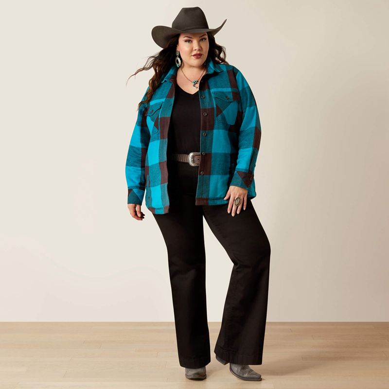 Ariat Buffalo Plaid Shirt Jacket Buffalo Print Femme | SMH-22829890