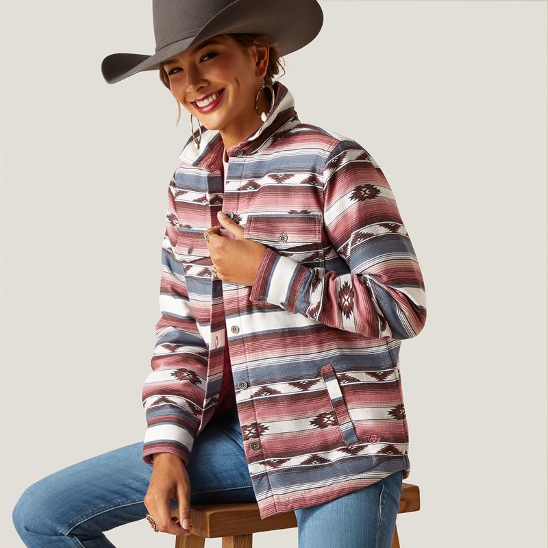 Ariat Buffalo Plaid Shirt Jacket Serape Femme | SAS-85500740