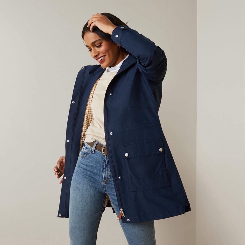 Ariat Atherton Jacket Bleu Marine Femme | JUT-94286870