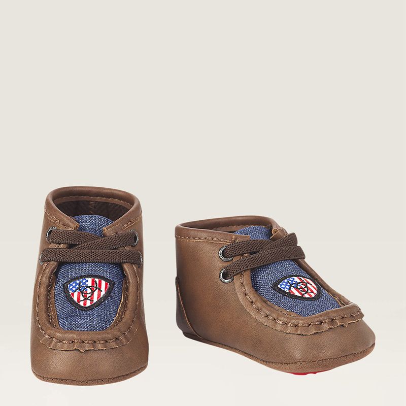 Ariat Lk Lil Stompers Usa Spitfire Marron Enfant | NKE-99897900