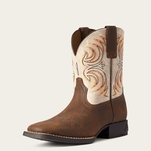 Ariat Bk Youth Storm Western Boot Marron Enfant | YQH-17654506