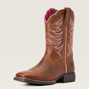 Ariat Bk Youth Firecatcher Western Boot Marron Enfant | OCY-22711306