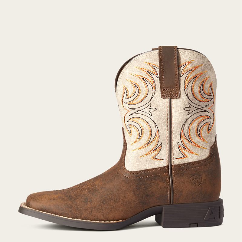 Ariat Bk Youth Storm Western Boot Marron Enfant | YQH-17654506