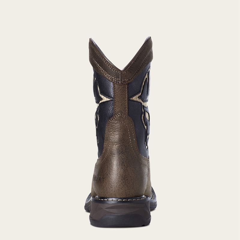 Ariat Bk Youth Workhog Xt Venttek Bold Boot Cafe Enfant | GUU-10749543