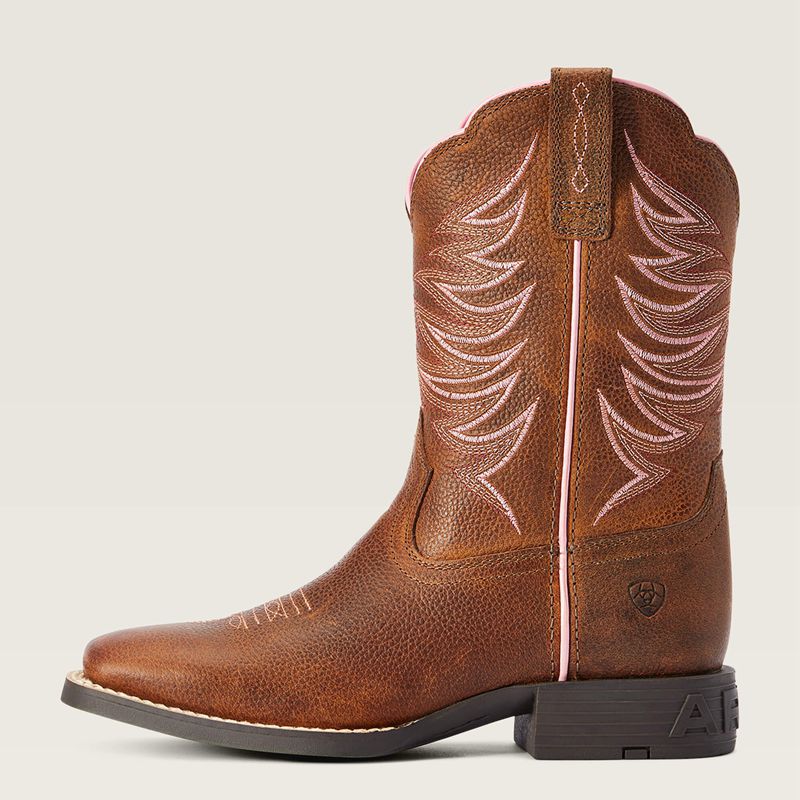 Ariat Bk Youth Firecatcher Western Boot Marron Enfant | OCY-22711306