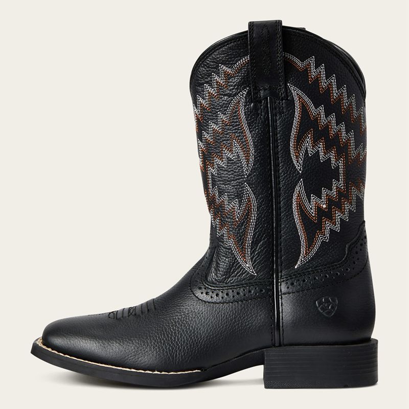 Ariat Bk Tycoon Western Boot Noir Enfant | KUL-15977683