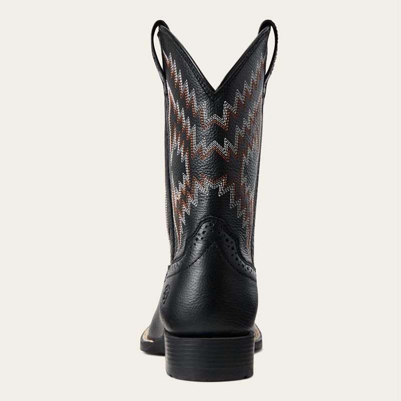 Ariat Bk Tycoon Western Boot Noir Enfant | KUL-15977683