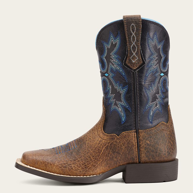 Ariat Bk Tombstone Western Boot Earth/Black Enfant | DBC-49301863