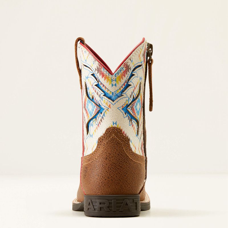 Ariat Bk San Angelo Venttek Western Boot Toasty Tan/Bright Saddle Blanket Enfant | LDJ-31768676