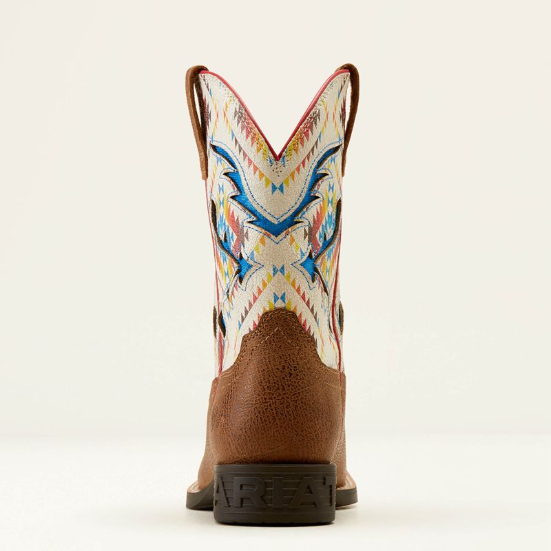 Ariat Bk San Angelo Venttek Western Boot Toasty Tan/Bright Saddle Blanket Enfant | PTZ-79596300