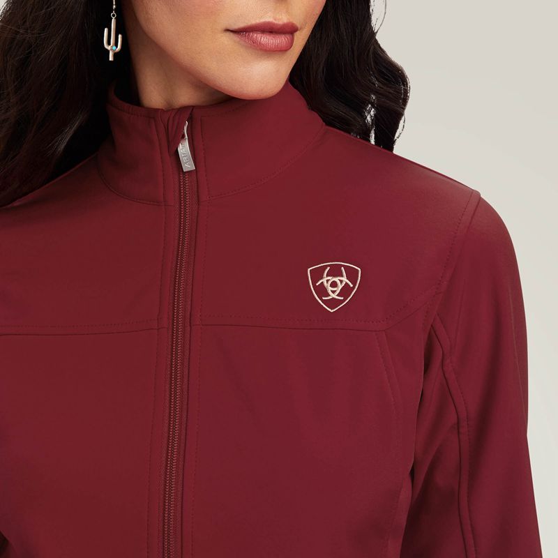 Ariat Aparejo Team Softshell Jacket Sun-Dried Tomato Femme | ORW-96499055