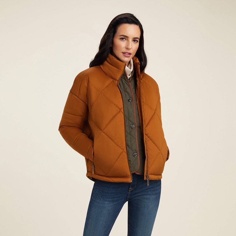 Ariat Adena Insulated Jacket Chestnut Femme | JNO-15396700