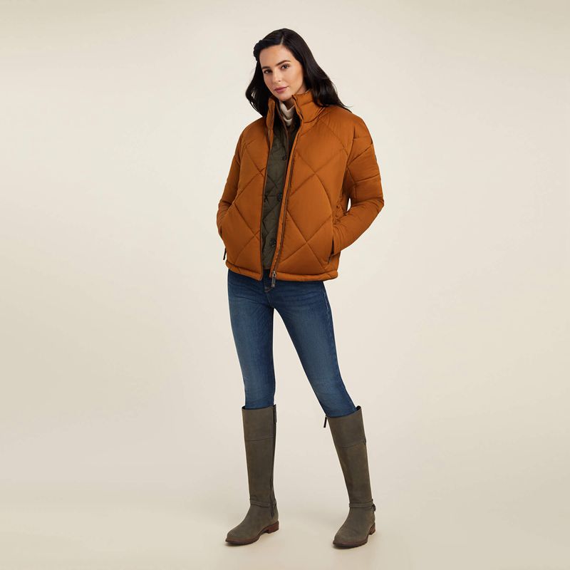 Ariat Adena Insulated Jacket Chestnut Femme | JNO-15396700