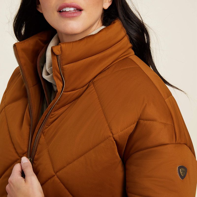 Ariat Adena Insulated Jacket Chestnut Femme | JNO-15396700