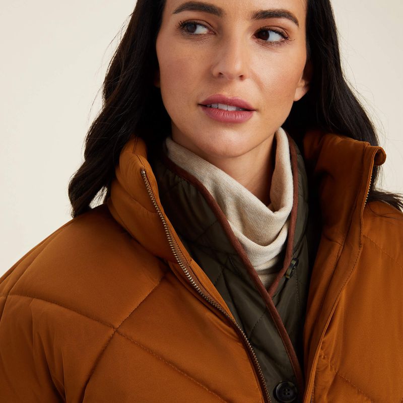 Ariat Adena Insulated Jacket Chestnut Femme | JNO-15396700