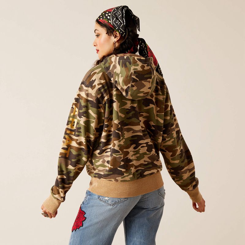 Ariat Rodeo Quincy Hoodie Wild West Usa Femme | CSK-18112053