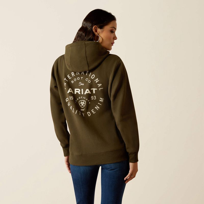 Ariat Stamp Hoodie Relic Femme | FGO-11787984