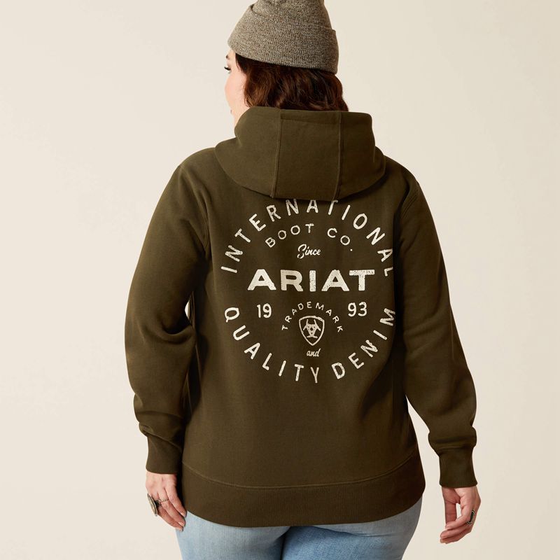 Ariat Stamp Hoodie Relic Femme | FGO-11787984