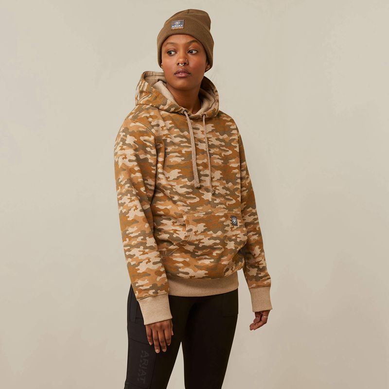 Ariat Rebar Graphic Printed Hoodie Camouflage Femme | NUT-66115380