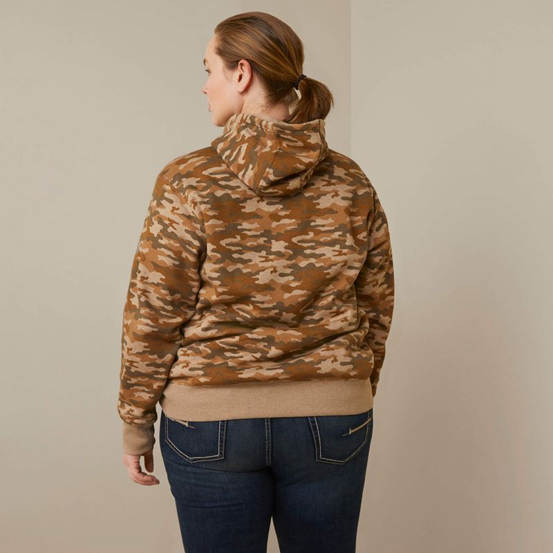 Ariat Rebar Graphic Printed Hoodie Camouflage Femme | NUT-66115380