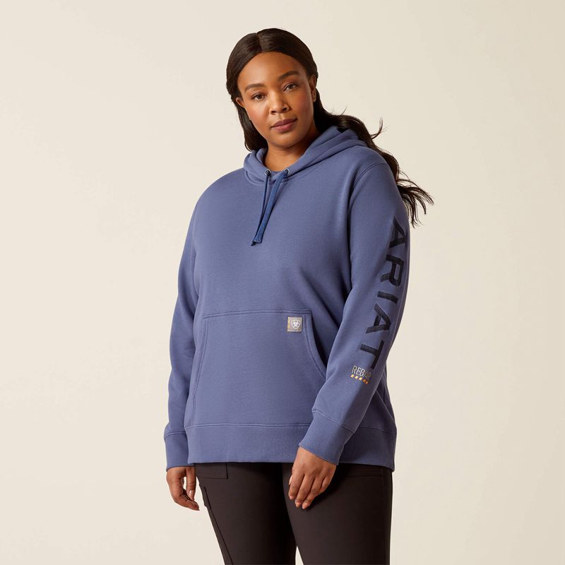 Ariat Rebar Graphic Hoodie Bleu Femme | DYW-62475228