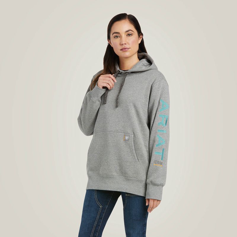 Ariat Rebar Graphic Hoodie Grise Femme | ZAN-21158349