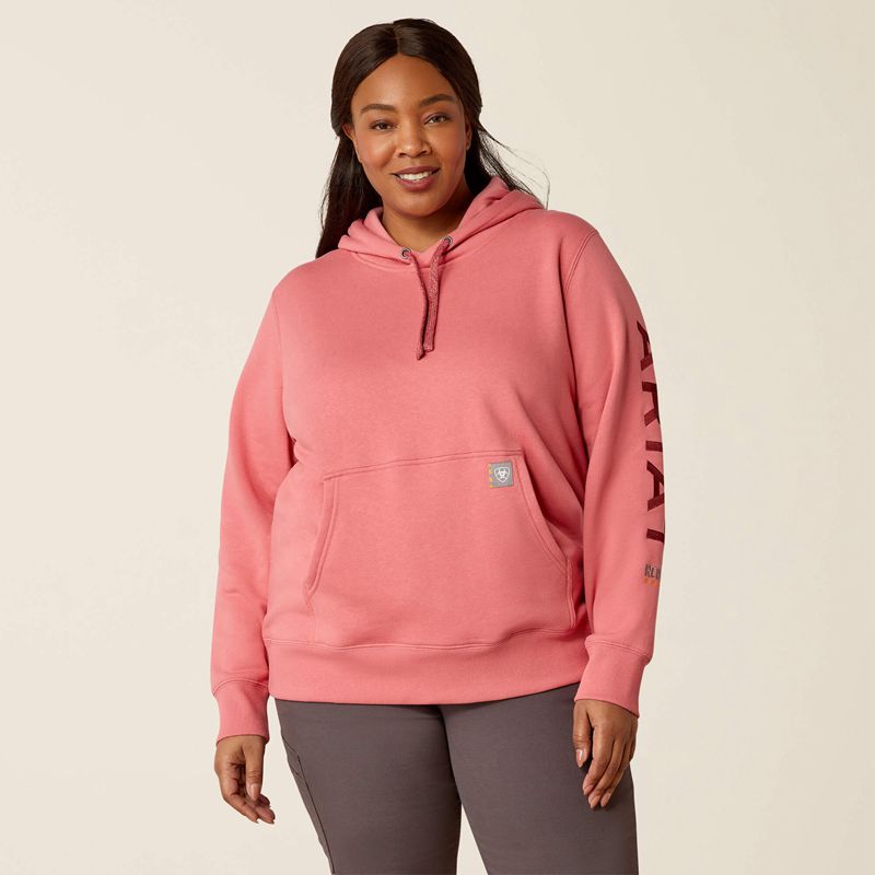 Ariat Rebar Graphic Hoodie Rouge Femme | DRU-82266672