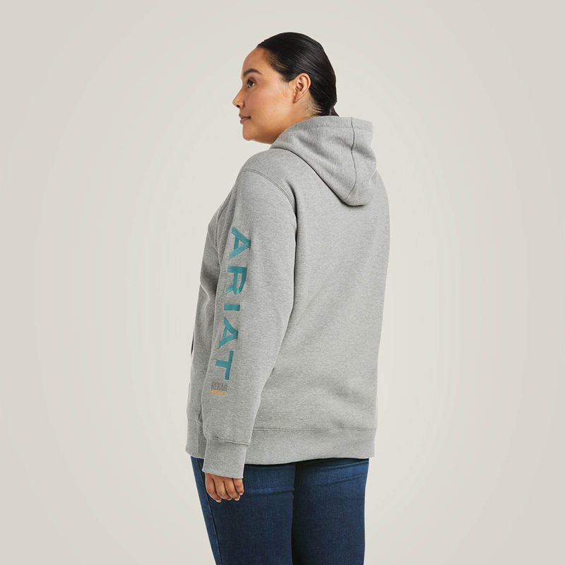 Ariat Rebar Graphic Hoodie Grise Femme | ZAN-21158349