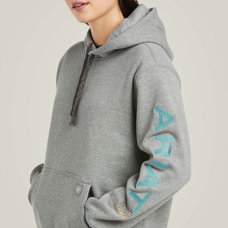 Ariat Rebar Graphic Hoodie Grise Femme | ZAN-21158349