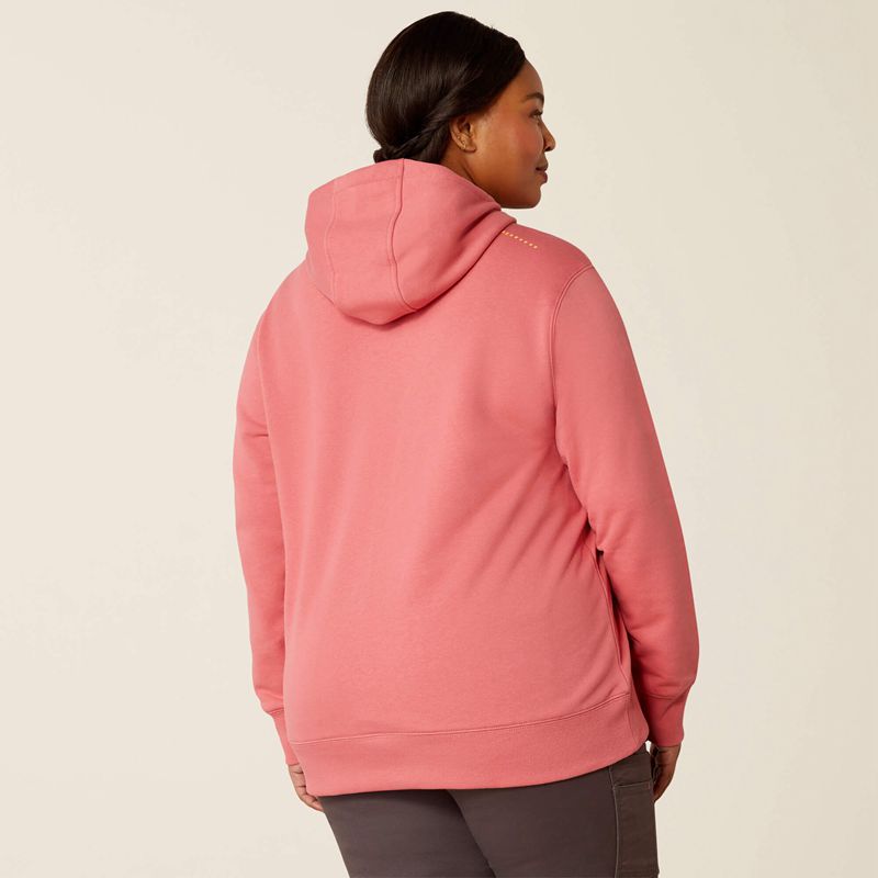 Ariat Rebar Graphic Hoodie Rouge Femme | DRU-82266672