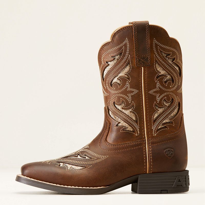 Ariat Bk Round Up Bliss Western Boot Marron Enfant | MUS-18833751