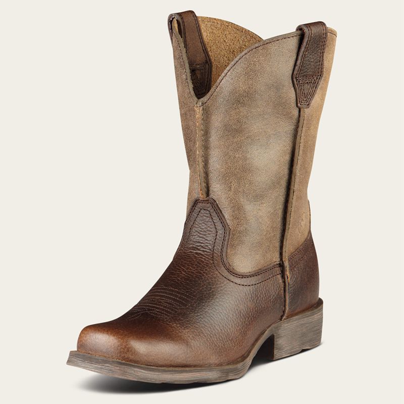 Ariat Bk Rambler Western Boot Earth Enfant | AWH-06532589