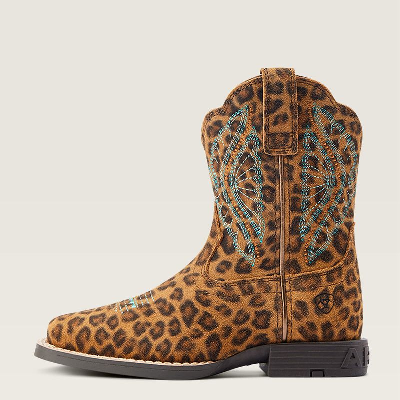 Ariat Bk Primetime Easy Fit Western Boot Leopard Enfant | FNO-18348951