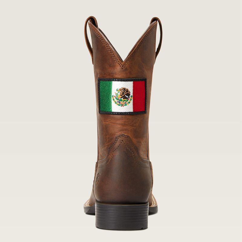 Ariat Bk Orgullo Mexicano Ii Western Boot Marron Enfant | OCW-71316035