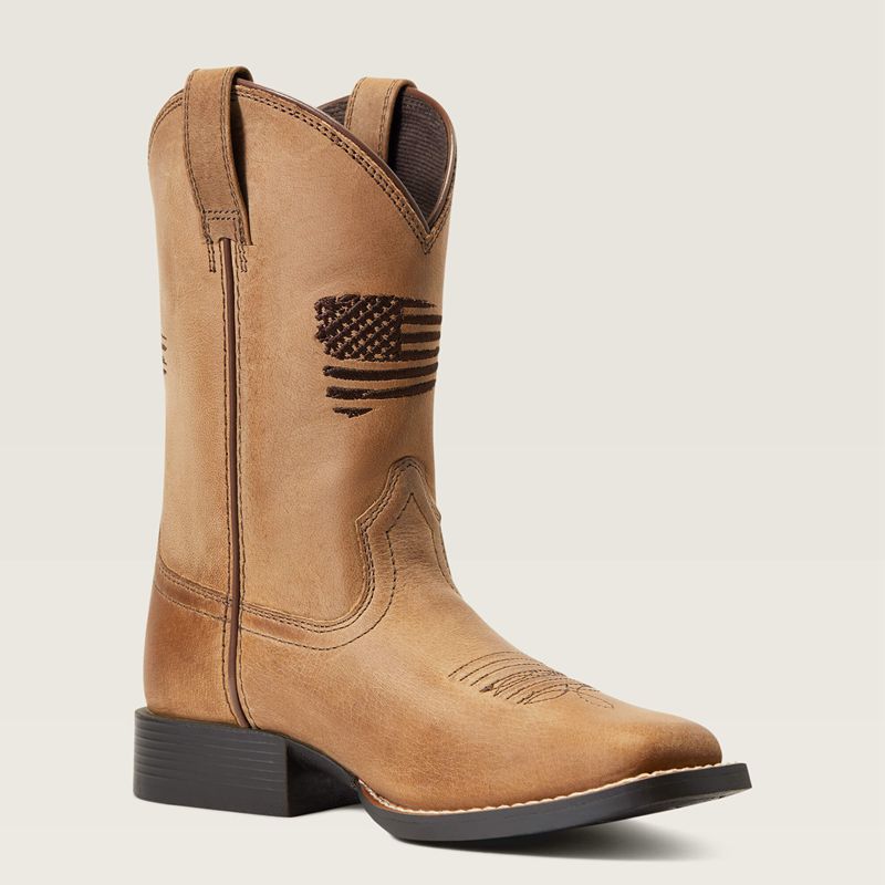 Ariat Bk Patriot Ii Western Boot Marron Enfant | ZTQ-39283453