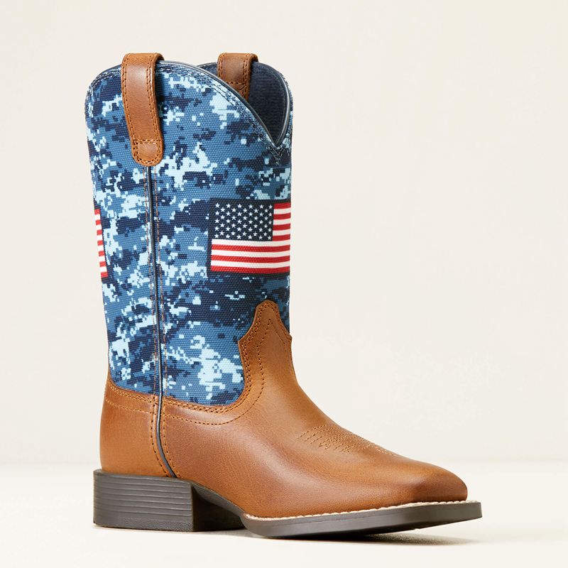 Ariat Bk Patriot Western Boot Grand Canyon Enfant | MVR-98945850