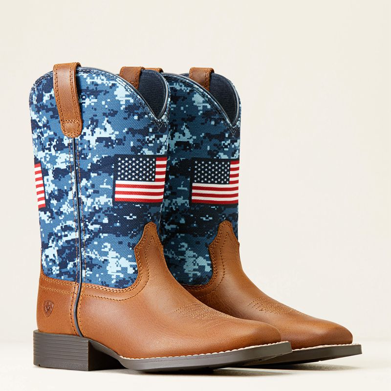 Ariat Bk Patriot Western Boot Grand Canyon Enfant | MVR-98945850