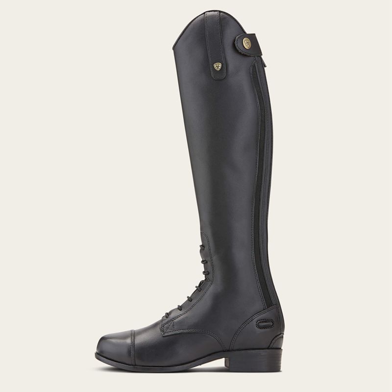 Ariat Bk Heritage Contour Field Zip Tall Riding Boot Noir Enfant | CIQ-21263646